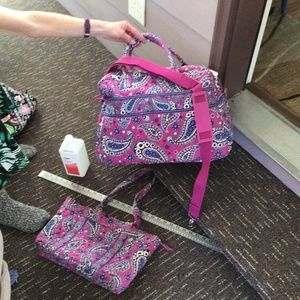 Verse Bradley weekender tote with matching purse